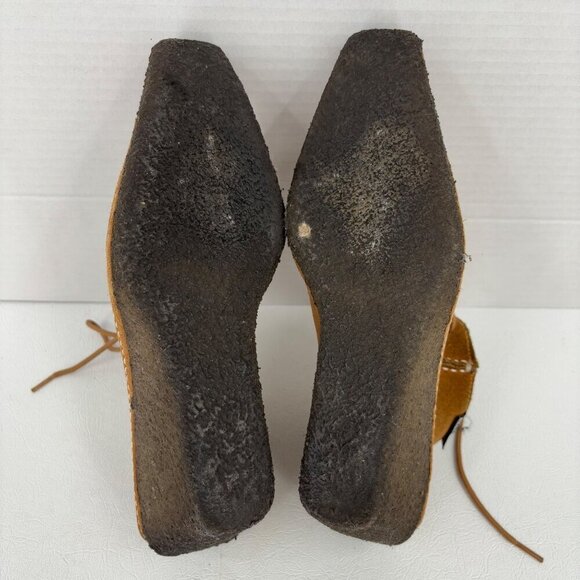 Bronx Ankle Boots Wedge Heel Size EU 38 Brown Suede Leather Lace Up Bootie - Picture 10 of 12